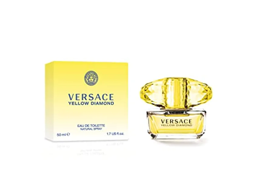 Versace Yellow Diamond Eau De Toilette Spray for Women, 1.7 Fl Oz