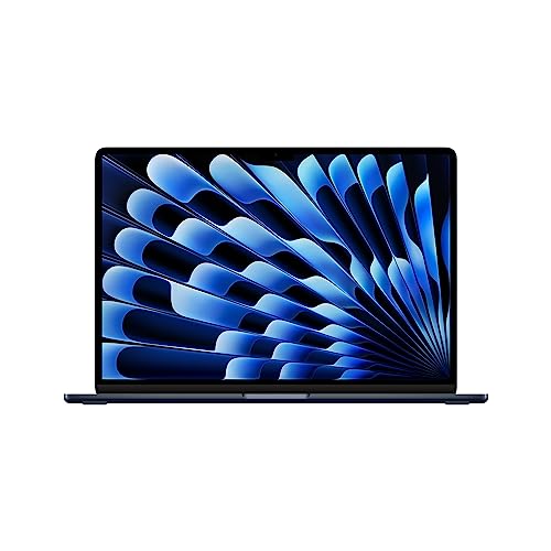 Apple 2023 MacBook Air Laptop with M2 chip: 15.3-inch Liquid Retina Display, 8GB RAM, 512GB SSD Storage, 1080p FaceTime HD Camera, Touch ID. Works with iPhone/iPad; Midnight, English - English - 512GB SSD - Midnight