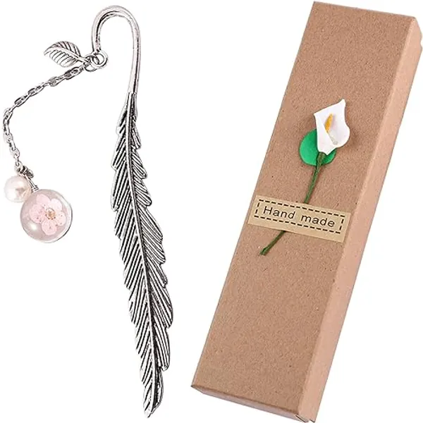 Bookmarks for Women, Inspirational Christian Gifts for Women Personalised Bookmark Valentine Gifts Mum Birthday Gifts Christian Bible Verse Gifts for Male Female (Silver-Leaf Blossom) - Silver-Leaf Blossom