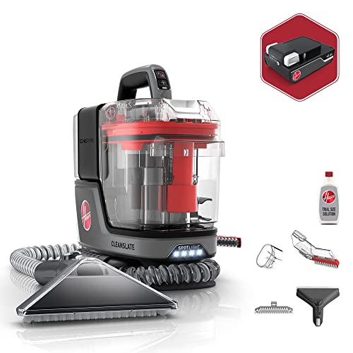 Hoover ONEPWR CleanSlate Cordless Portable Carpet & Upholstery Spot Cleaner Machine, Stain Remover, Auto and Car Detailer, Powerful Suction with Versatile Tools, BH14000V, Silver - CleanSlate Cordless