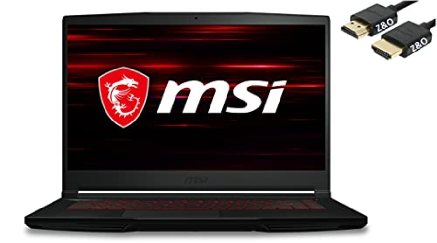 MSI 2023 Newest GF63 Thin Gaming 15 Laptop, 15.6" FHD IPS Display, 11th Gen Intel i5-11400H, 32GB RAM, 512GB SSD, GeForce RTX 3050 4GB, Win11, HDMI Cable