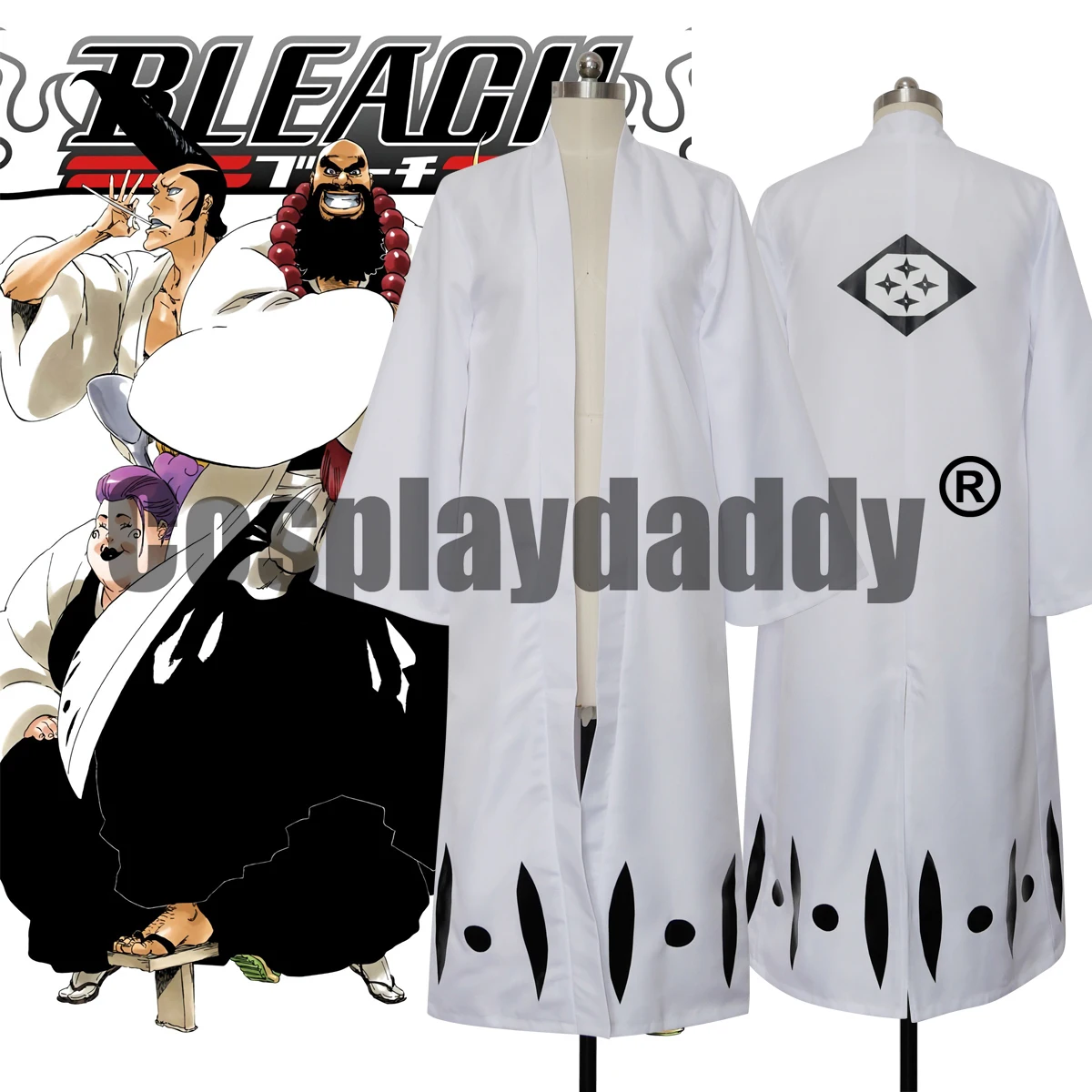63.21C$ |Bleach: Thousand Year Blood War Ichibe Hyosube Kirio Hikifune Shinigami Zero Division Royal Guard White Haori Cloak Cosplay Cost| |   - AliExpress