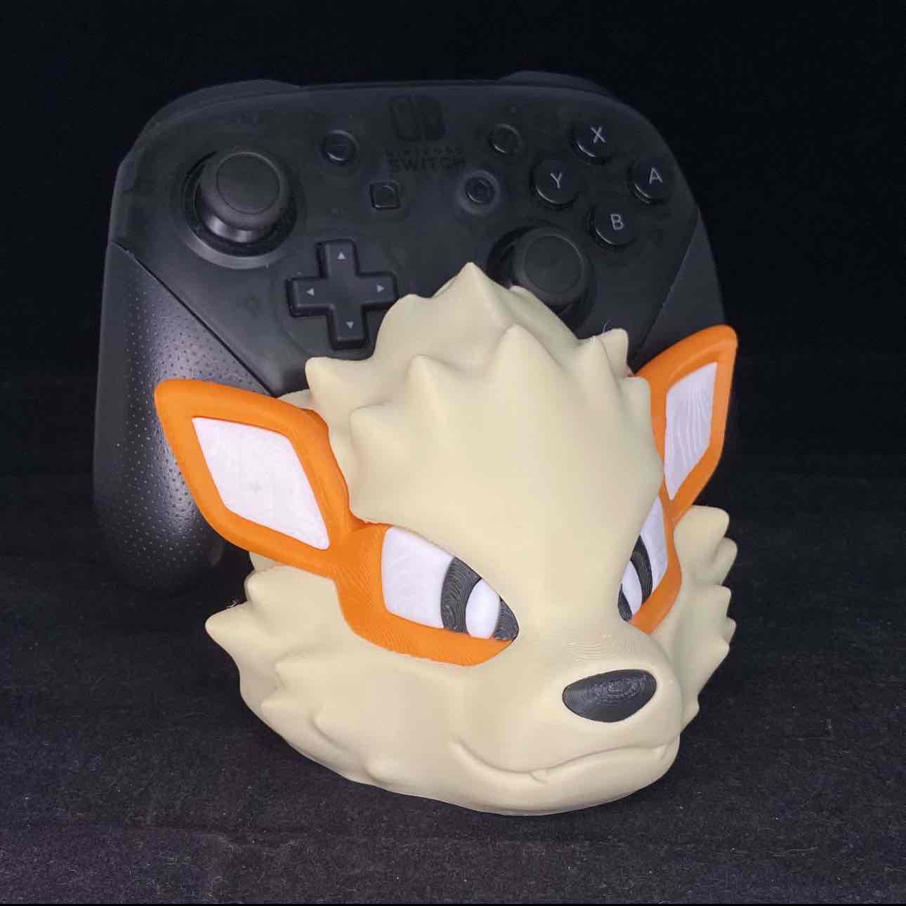 3D Printed Arcanine-Inspired Console Controller Holder | Perfect for Gamers and Pokémon Fans | Not affiliated with Nintendo or Pokemon