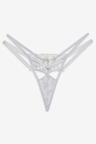Baby's Breath Thong Panty — Blue