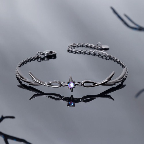 The Night Crown Bangle Bracelet