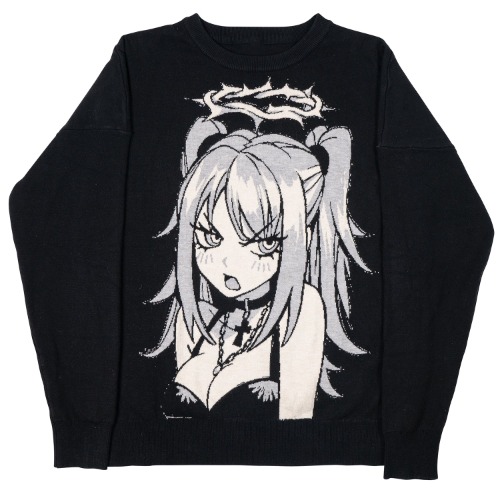 Ride Or Die Knitted Sweatshirt - Large