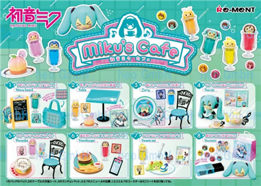 Hatsune Miku Cafe Re-ment Set