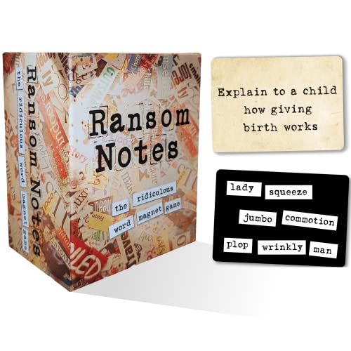Ransom Notes - The Ridiculous Word Magnet Party Game, 3+ Players - Ransom Notes
