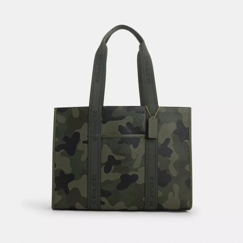 Large Smith Tote Bag With Camo Print