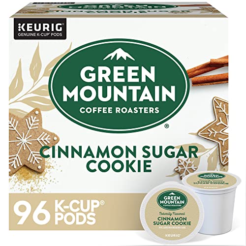 Green Mountain Coffee Roasters Cinnamon Sugar Cookie Keurig Single-Serve K-Cup Pods, Light Roast Coffee, 96 Count (4 Packs of 24) - Cinnamon Sugar Cookie - 24 Count (Pack of 4)