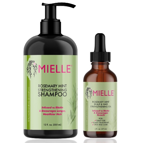 Mielle Rosemary Mint Strenghtening Shampoo, stärkande olja för hårbotten & håret, erbjudande, presentset