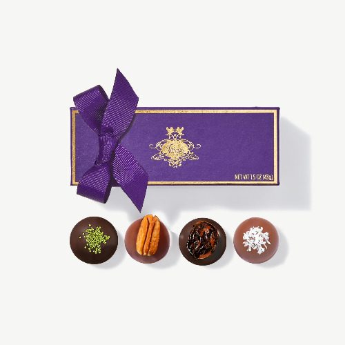4 Piece Truffle Box Favor | Exotic