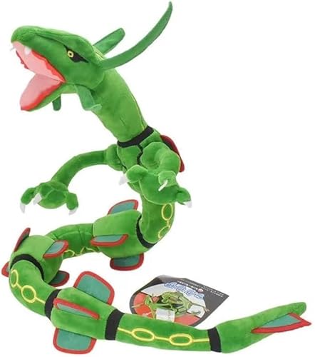 isovoc Pokemoп Rayquaza Plush Doll Stuffed Figure Toy 31 inch Gift (Green) - Green