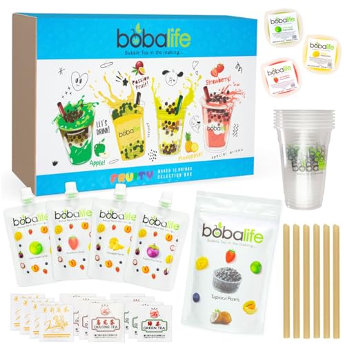 Bobalife Bubble Tea Kit - 12 Drinks (Fruity Selection) - Fruity