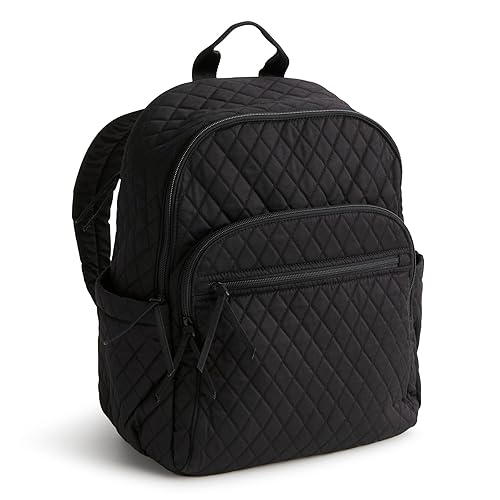Vera Bradley Women's Cotton Bancroft Backpack, Moonless Night, One Size - One Size - Moonless Night