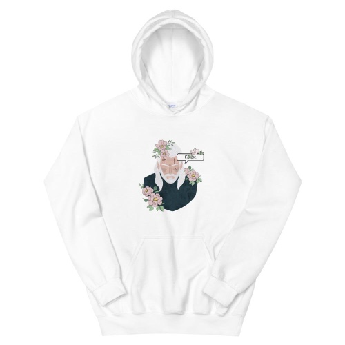 Floral Witcher | Unisex Hoodie | The Witcher - White / M