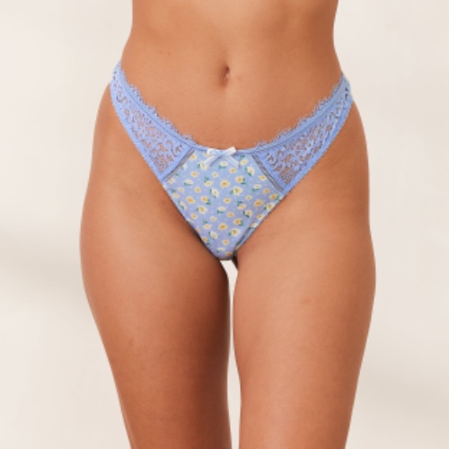 Sweet Thong - Blue Floral | S