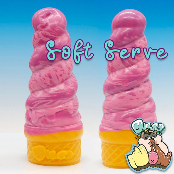 Small Ice Cream Dildo: Soft Serve by Dilgo Nom!