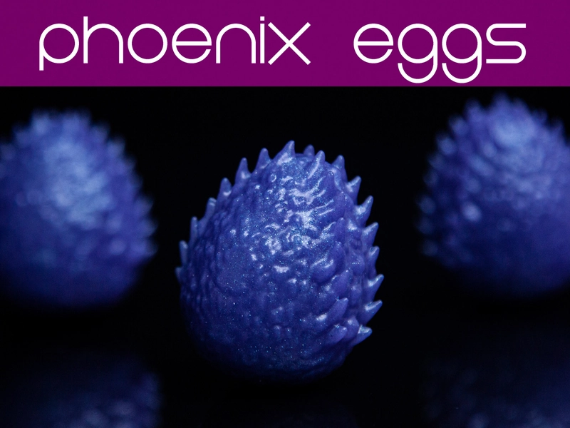 Silicone Eggs - Phoenix Eggs (Set of 3) for silicone ovipositor toys - Oviposition Eggs - Ovipositor - Kegel Eggs