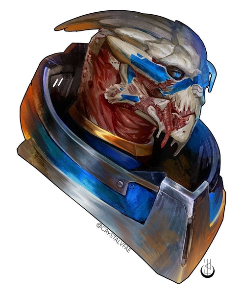 Mass Effect Garrus Vakarian Art Print 8x10 inch Limited Edition