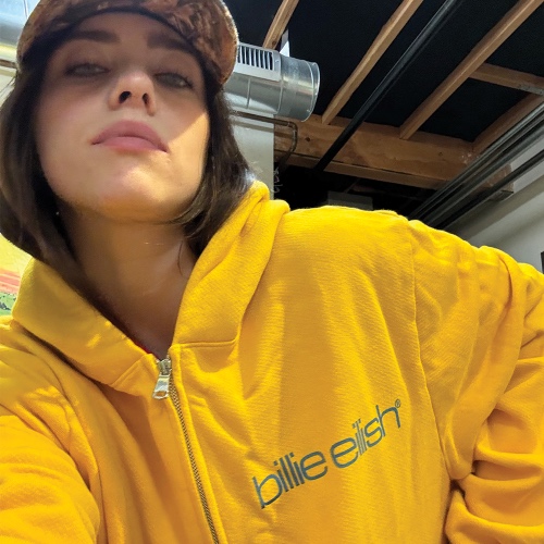 Billie Yellow Tour Zip Hoodie | m