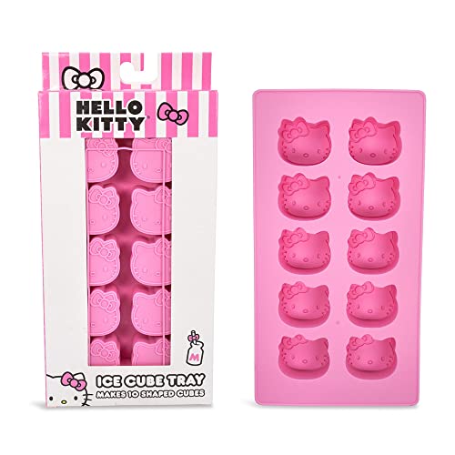 Toynk Sanrio Hello Kitty Silicone Mold Ice Cube Tray | Makes 10 Cubes