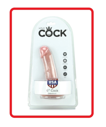 Dildo King Cock PVC Dildo in Flesh Realistic Vaginal Anal Sex Toy Dong