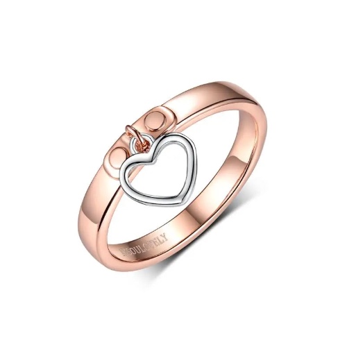 I'm Yours Heart Collar Ring - Stainless steel - Rose Gold / 8