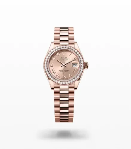 Rolex Lady-Datejust watch: 18 ct Everose gold - m279135rbr-0001