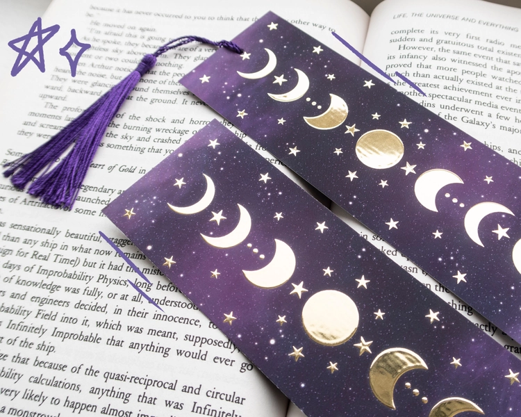Moon Phases Bookmark