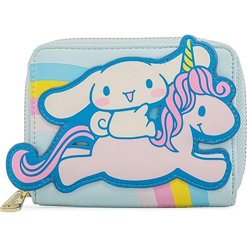 [Pudding] Loungefly Sanrio Hello Kitty Cinnamoroll Unicorn Faux Leather Ziparound Wallet