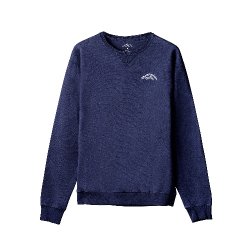 chamberlain coffee navy embroidered crewneck