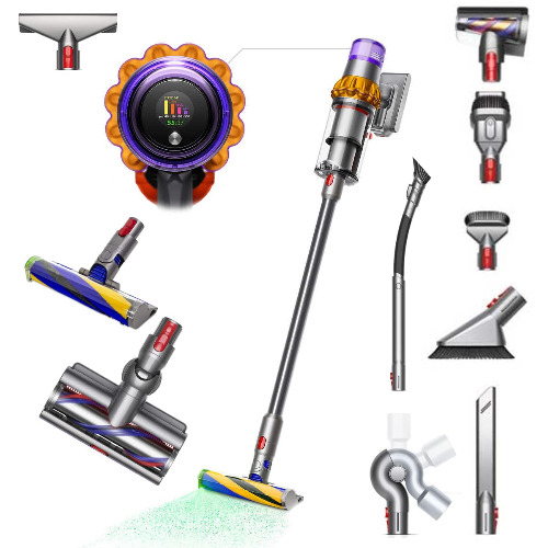 Dyson V15 Detect Total Clean Extra, Cordless Vacuum Cleaner, Special Edition with 10 attachments - 