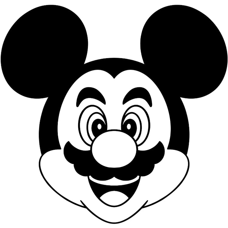 Mickey x Mario - 3 x 3 in