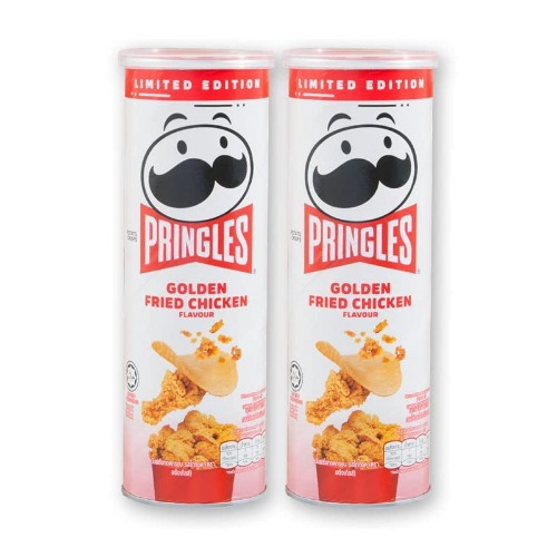Pringles Crisps Limited Edition Golden Fried Chicken Flavour 102g x 2 Cans