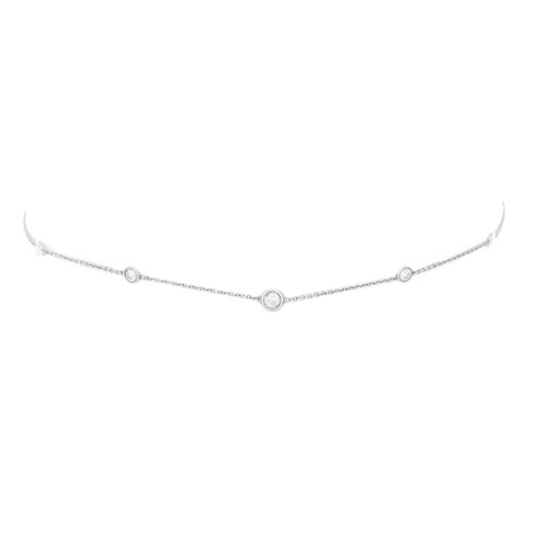 5 Diamond Orbit Bezel Choker | Logan Hollowell