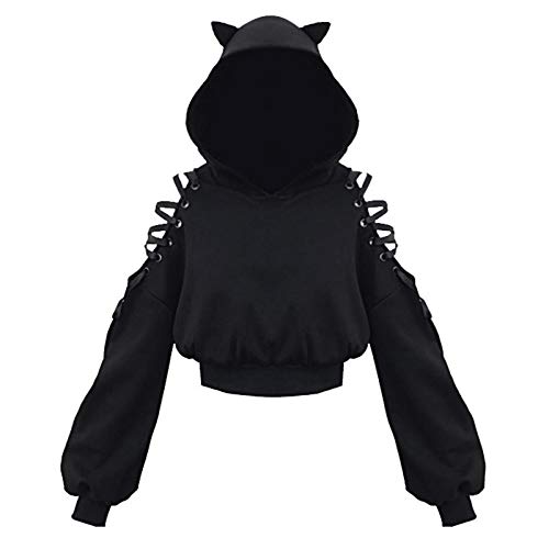 Black Hoodie Cat Ears 