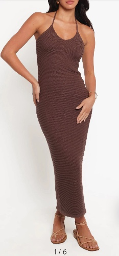 Ribbed knit dress