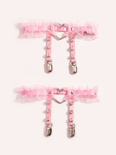 Garter pra coxa rosa