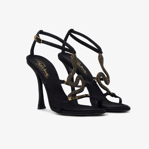Snake-Embellished Sandals - R Cavalli