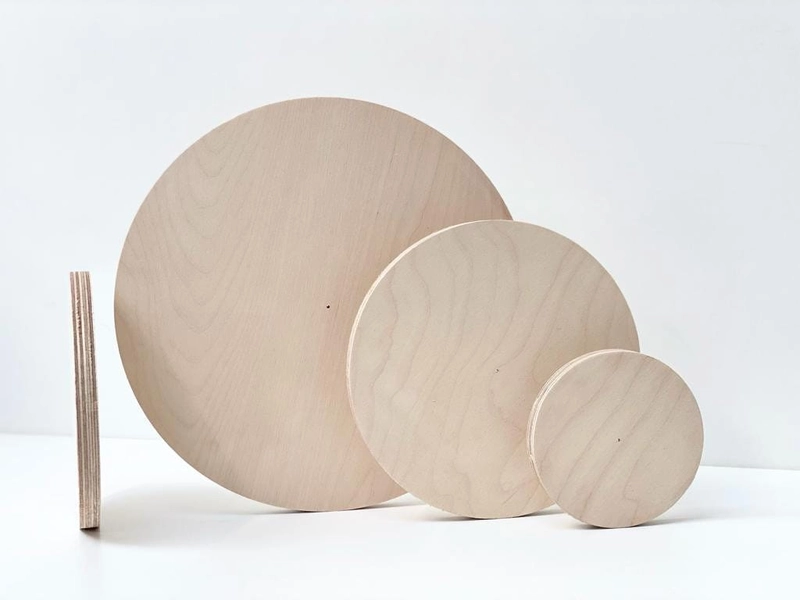 Scandinavian Birch Ply Disks - cake board