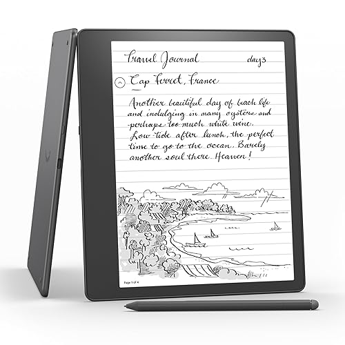 Amazon Kindle Scribe (64 GB) - 10.2” 300 ppi Paperwhite display, a Kindle and a notebook all in one, convert notes to text and share, includes Premium Pen - Premium Pen - 64 GB - Without Kindle Unlimited