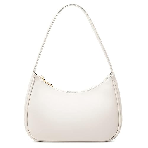 CYHTWSDJ Shoulder Bags for Women, Cute Hobo Tote Handbag Mini Clutch Purse with Zipper Closure - Beige - Large
