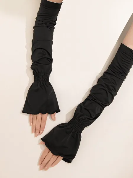 1pair Solid Arm Sleeves