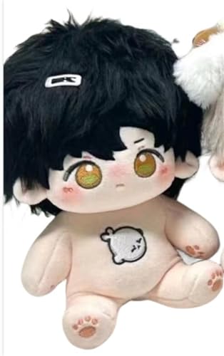 KILA MILA 20cm Anime Game Love and Deepspace Kawaii Cosplay Plush Stuffed Dolls Body with Skeleton Shen Xinghui Plushies Toys Figures Gift (Black) - Black