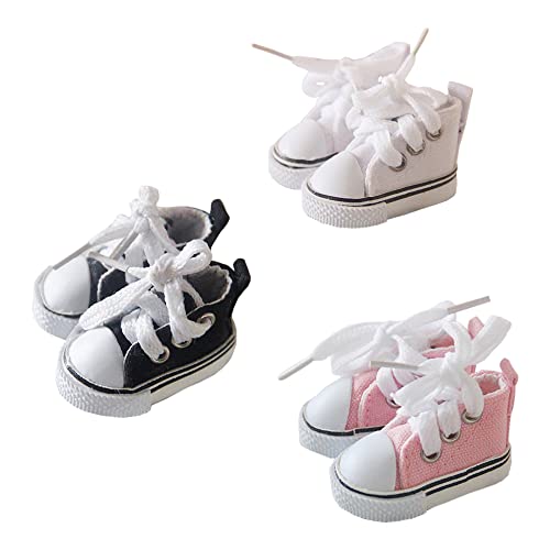 niannyyhouse Canvas Shoes 7.8in（20cm） Humanoid Doll Stuffed Animals Clothes Accessories (A-1) - A-1