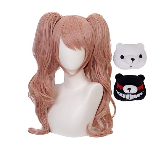 MUZI Enoshima Junko Cosplay Wig, Anime Danganronpa Wigs for Halloween Party Fashion Show Synthetic Hair with Free Wig Cap - Enoshima Junko