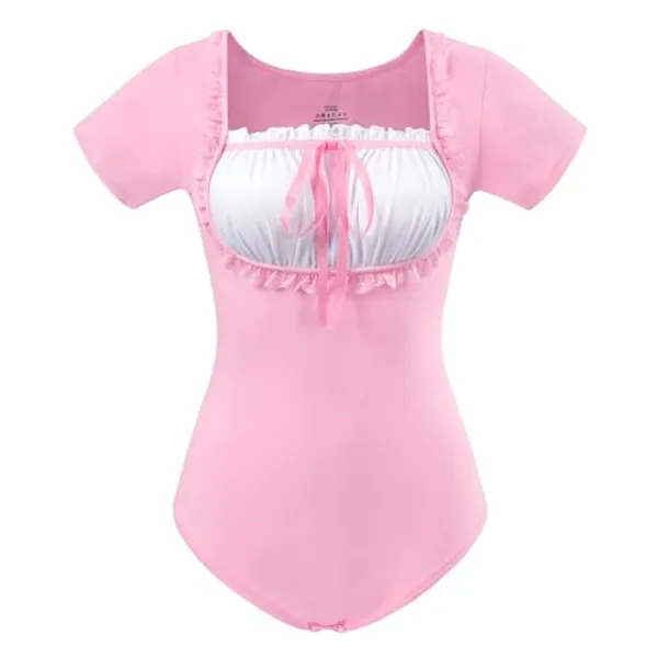 Littleforbig Cotton Romper Onesie Pajamas Bodysuit - Classic Lolita Onesie