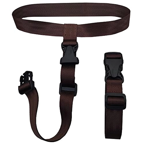 HDHYK 2 Pack Travel Accessories Luggage Straps - Add a Bag Suitcase Strap Belt(Brown)