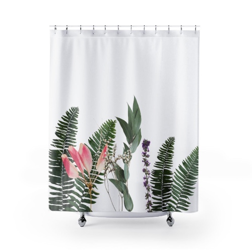 Assorted Floral Shower Curtains - 71" × 74"